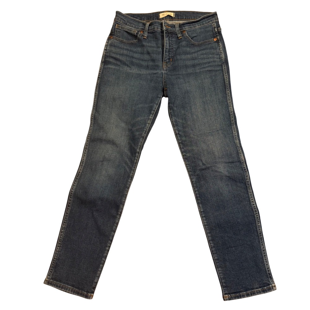 Madewell High Rise Slim Straight Leg Jeans Blue Denim 29 Inseam 26.5‎